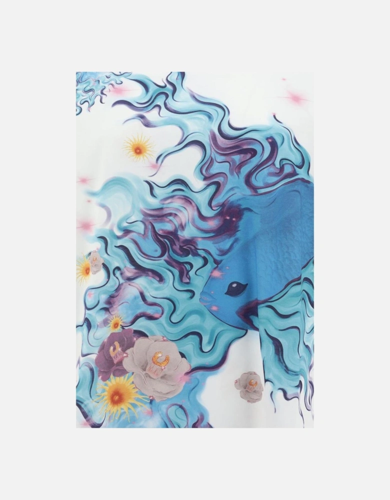 Elegant Floral Print Long Sleeve Top Women - Multicolor Sweaters