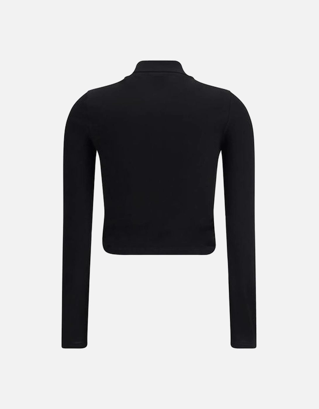 Polo Shirt with Twisted Detail Women - Black Polo Shirts