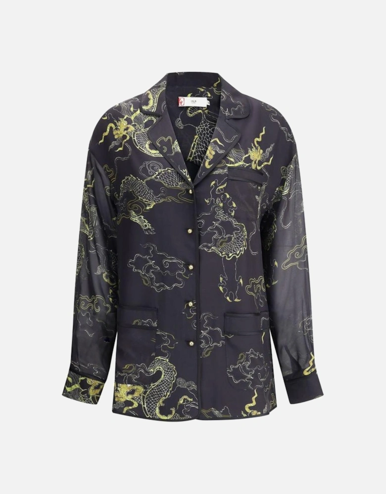 Guava Shirt with Decorative Buttons and Patch Pockets Women -