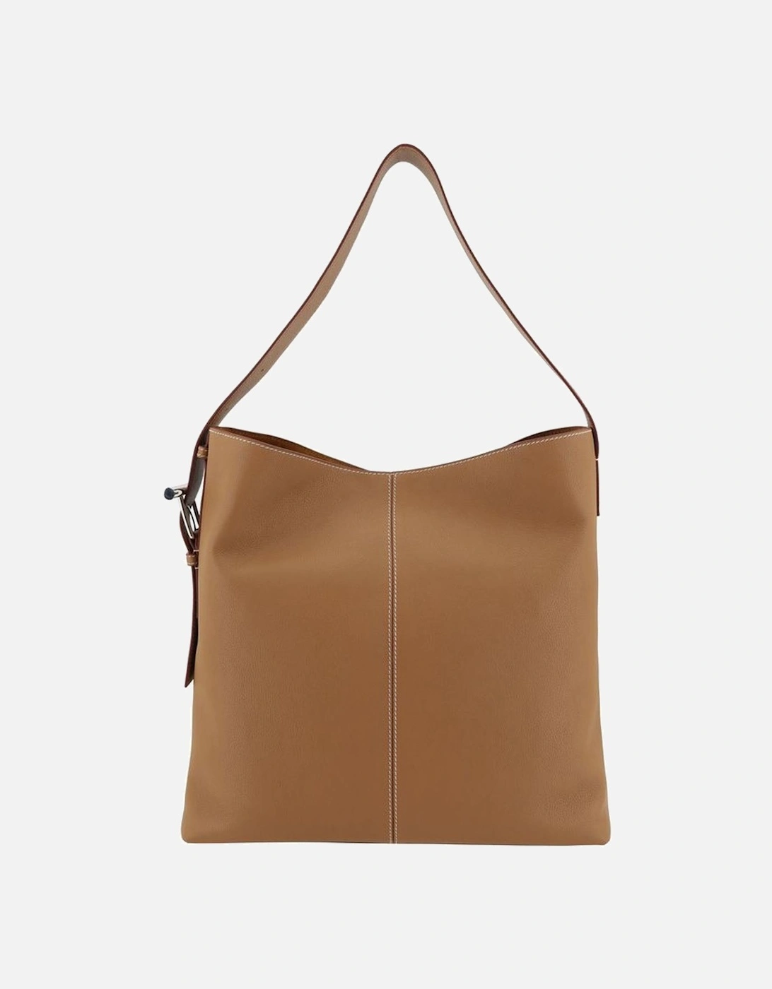 T-Bar Sling Leather Shoulder Bag Women - Beige, 5 of 4