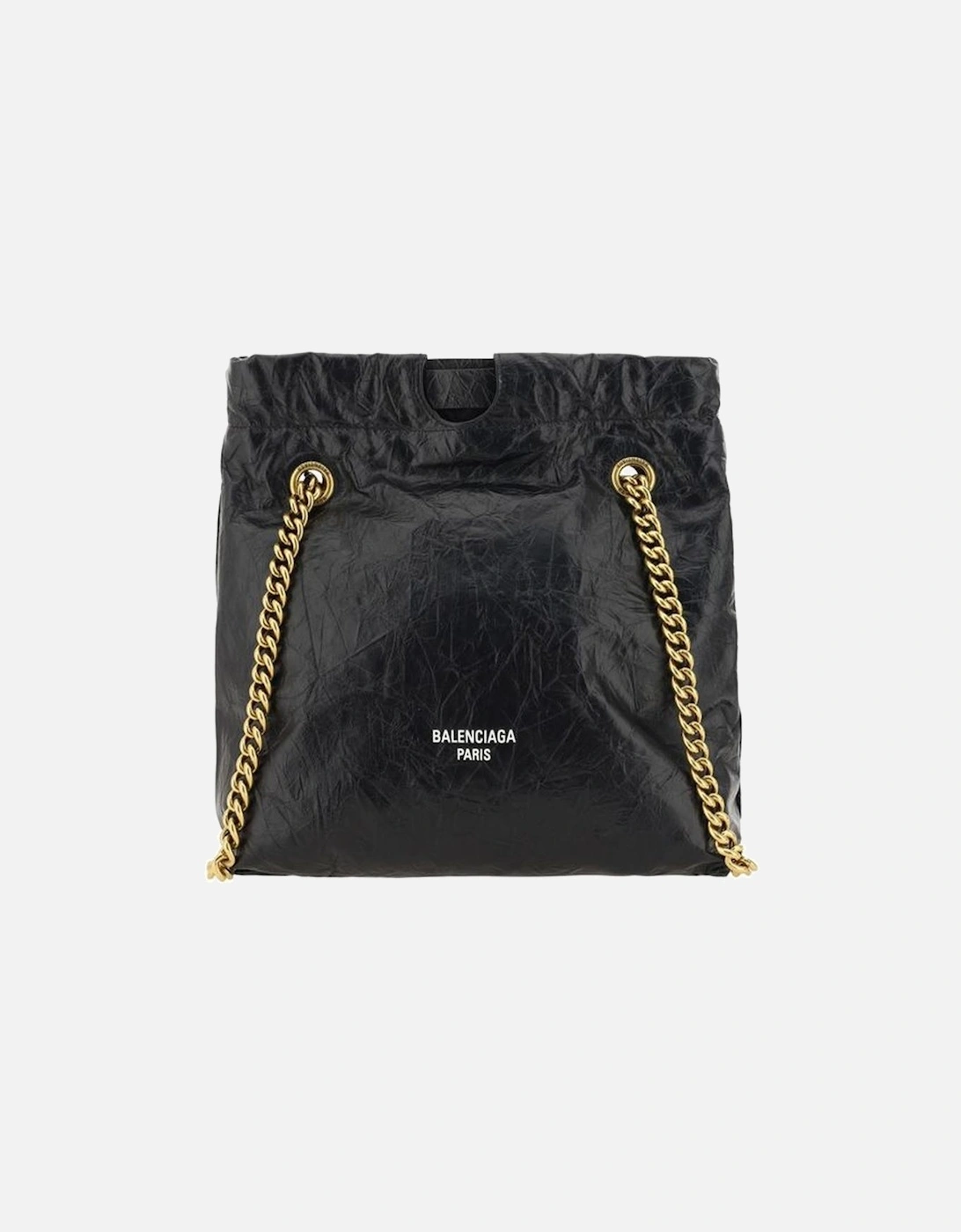 Calfskin Wrinkled Effect Shoulder Bag Women - Black, 5 of 4