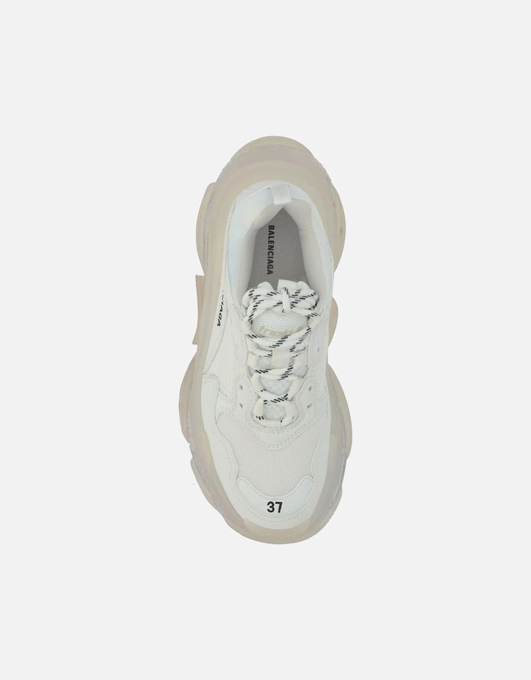 Nylon Triple S Sneakers with Logo Detailing Women - White