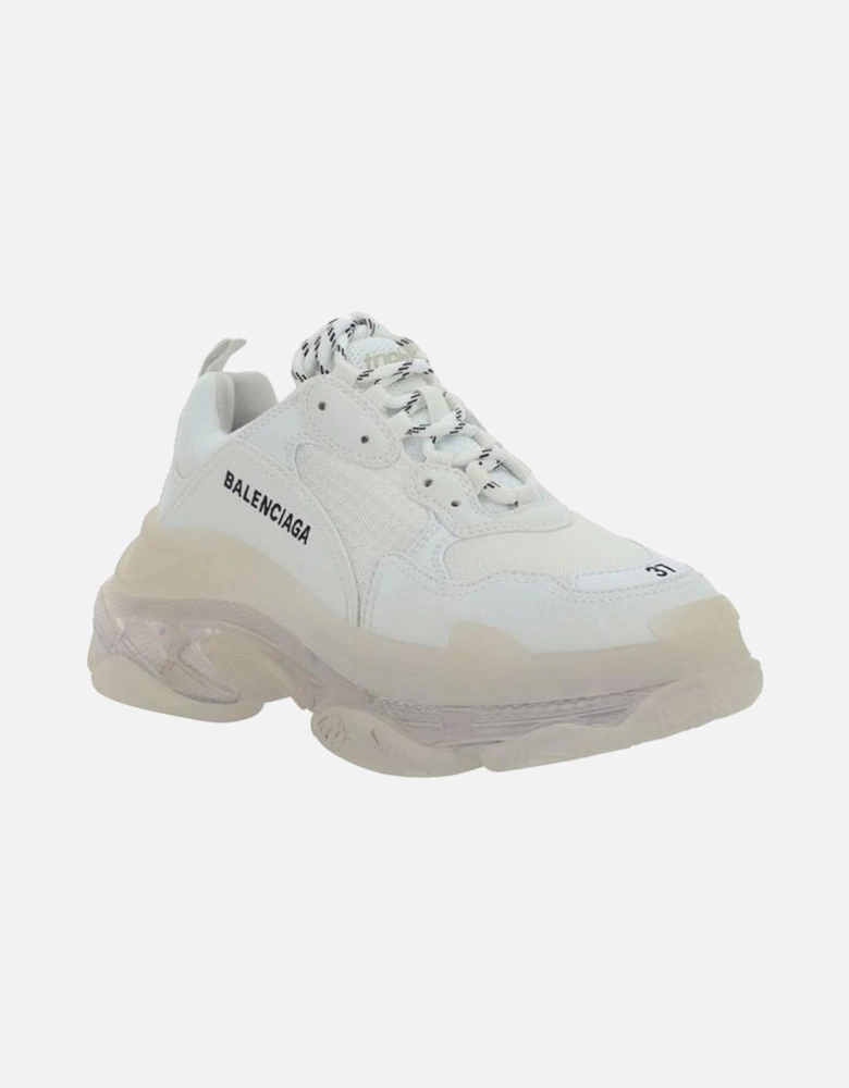 Nylon Triple S Sneakers with Logo Detailing Women - White