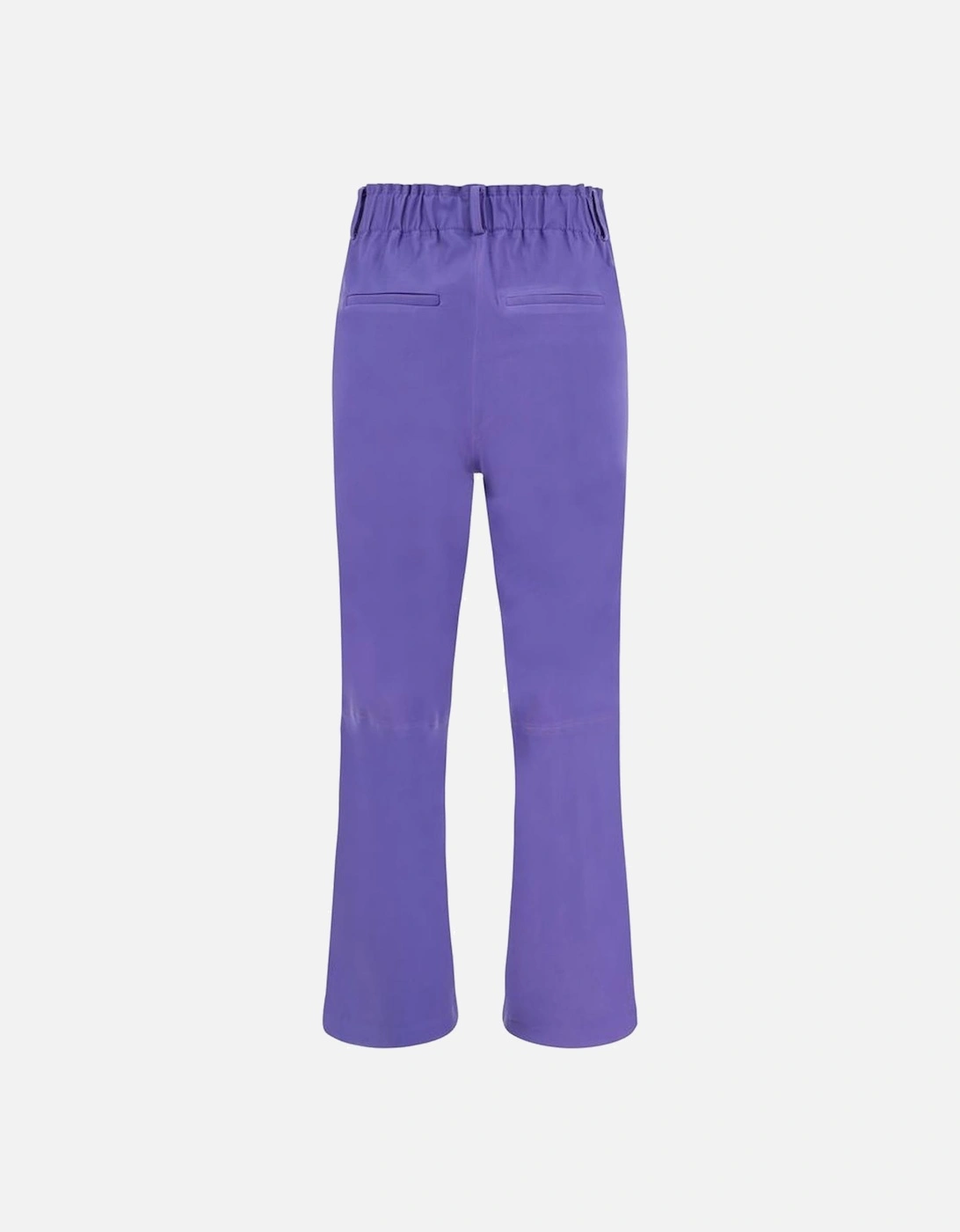 Lambskin Elasticated Waistband Pants Women - Purple Jeans