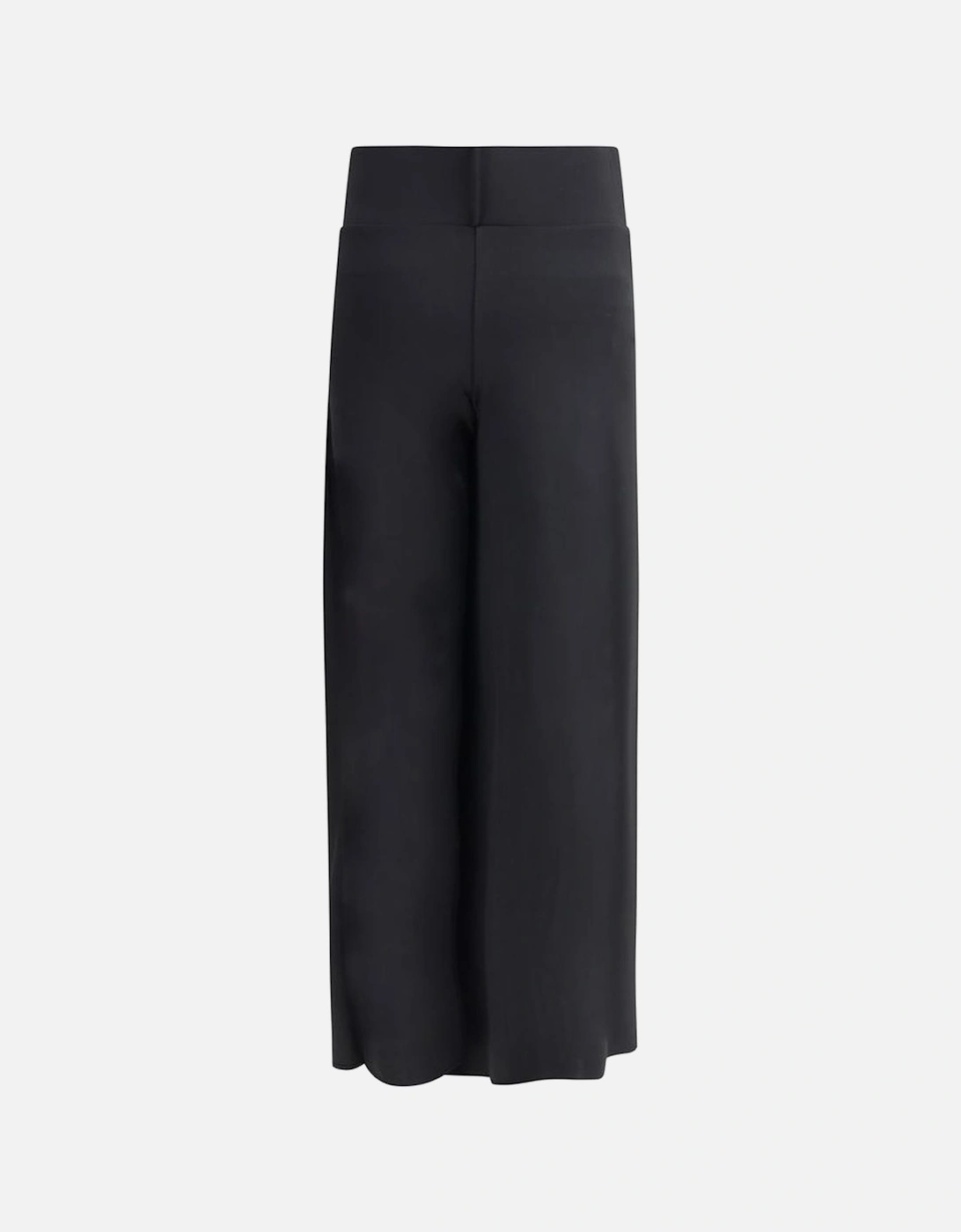Wide-Leg Infinity Pants with Belt Loops Women - Black Jeans