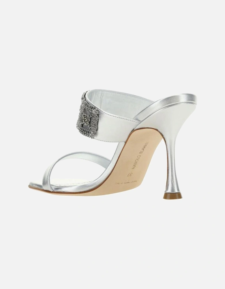 Calfskin Larapa Sandals with Jewel Detail Women - Light Blue