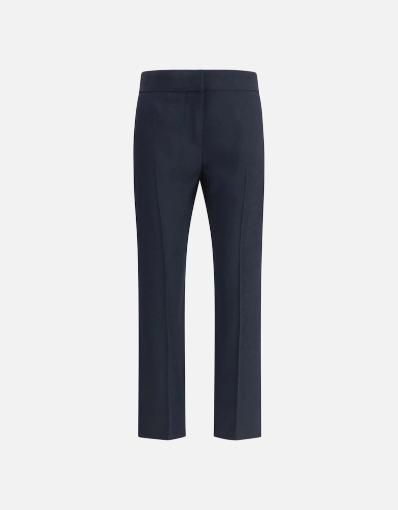 Slim Fit Tailored Cigarette Pants with Pockets Women - Black Jeans