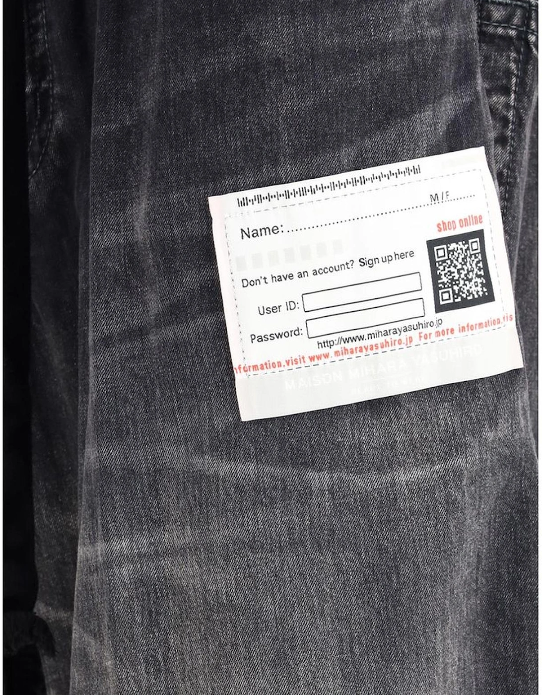 Baggy Cotton Jeans with Elasticated Waistband Women - Black Jeans