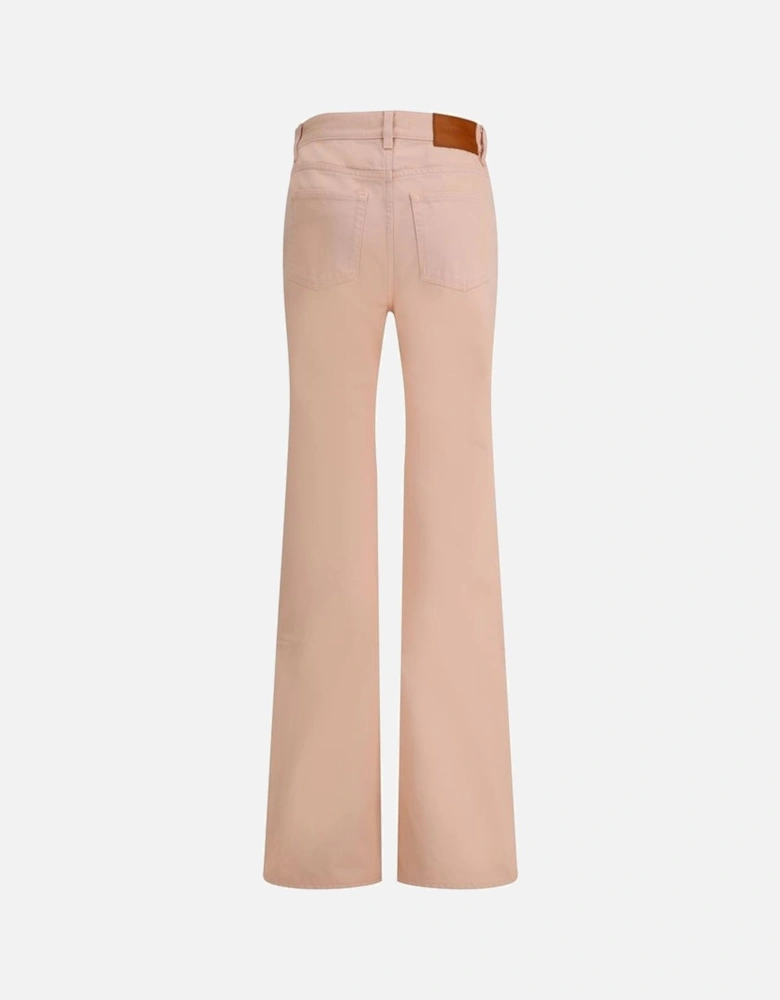 Flare Jeans with Elegant Gold Dart Detail Women - Multicolor Jeans