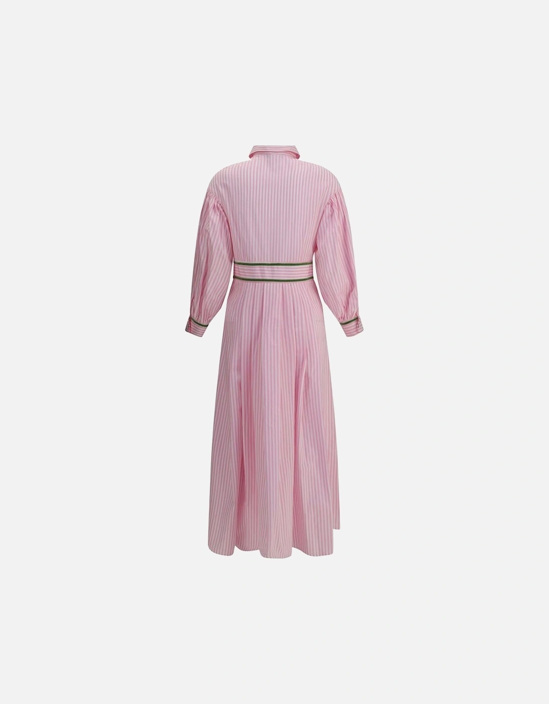 Striped Chemisier Dress with Corduroy Detailing Women - Multicolor
