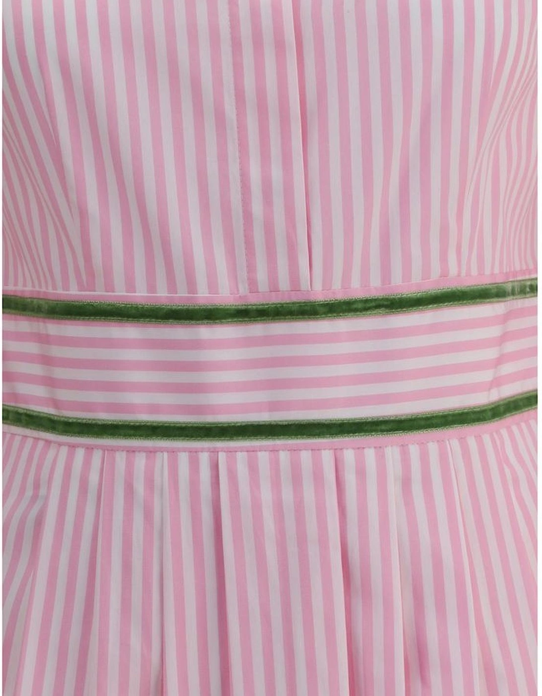 Striped Chemisier Dress with Corduroy Detailing Women - Multicolor