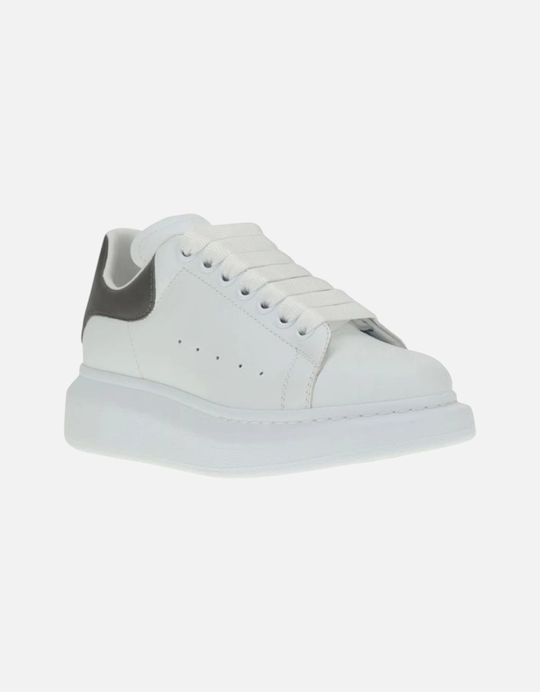 Leather Platform Lace-Up Sneakers Women - White