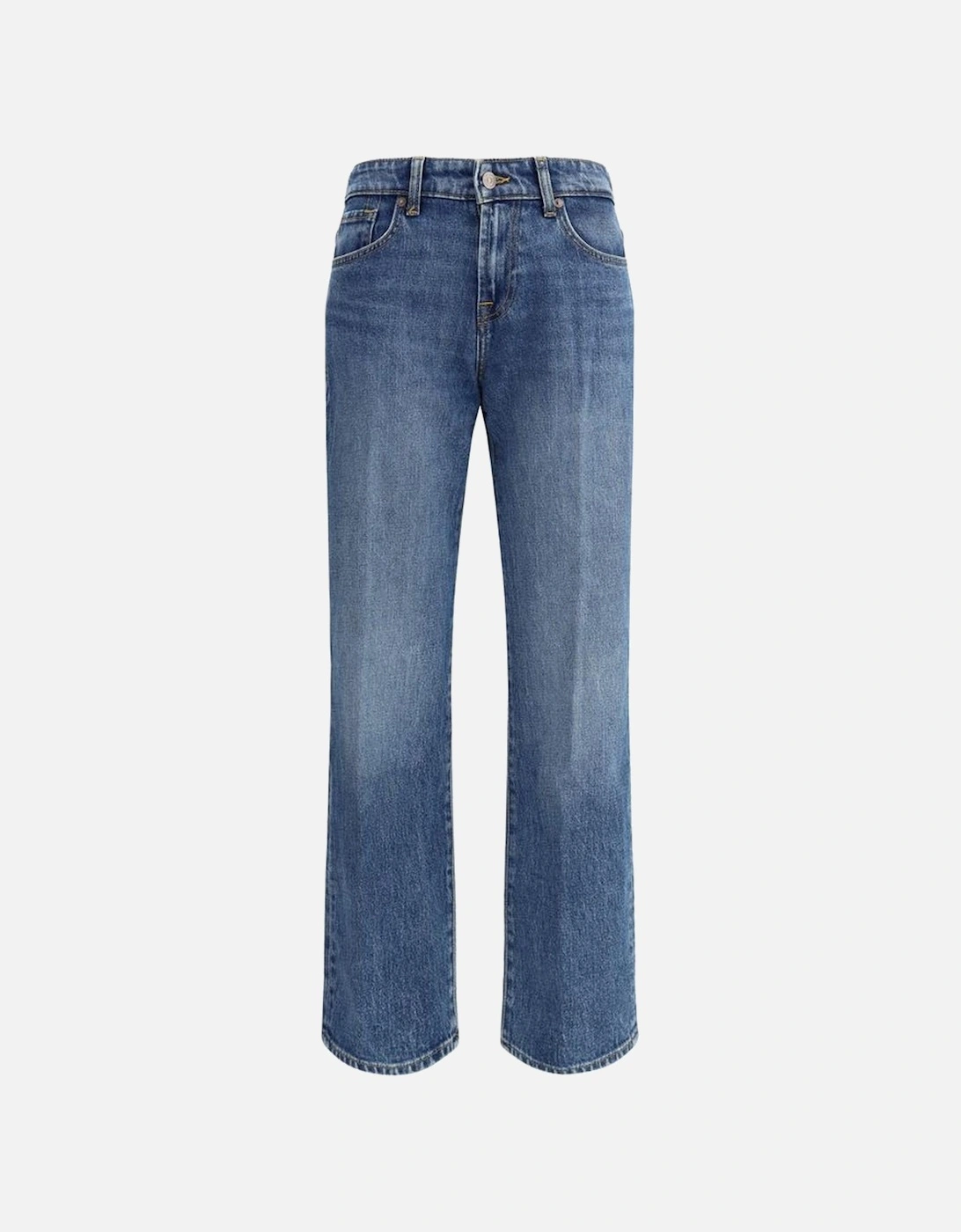 Calie Straight Jasper Jeans with Mid-Rise Waist Women - Blue Jeans, 4 of 3