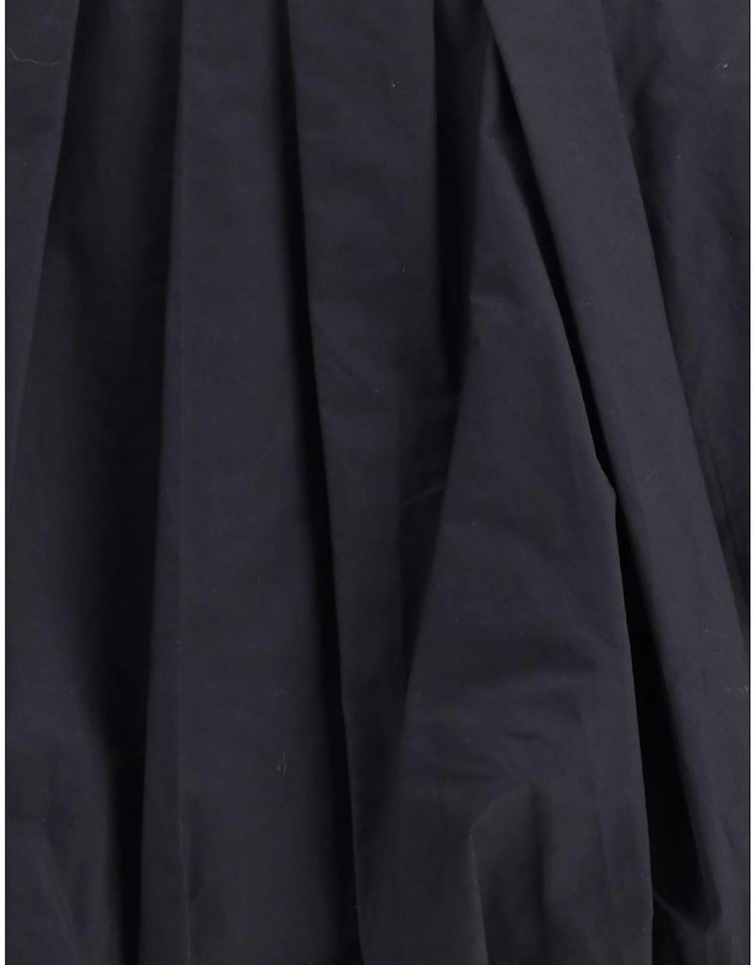 Cotton Balloon Pattern Cadric Mini Skirt Women - Black