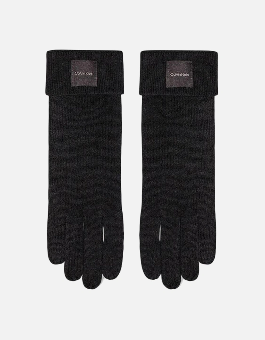 Cashmere Chunky Open Rib Gloves Women - Black, 5 of 4