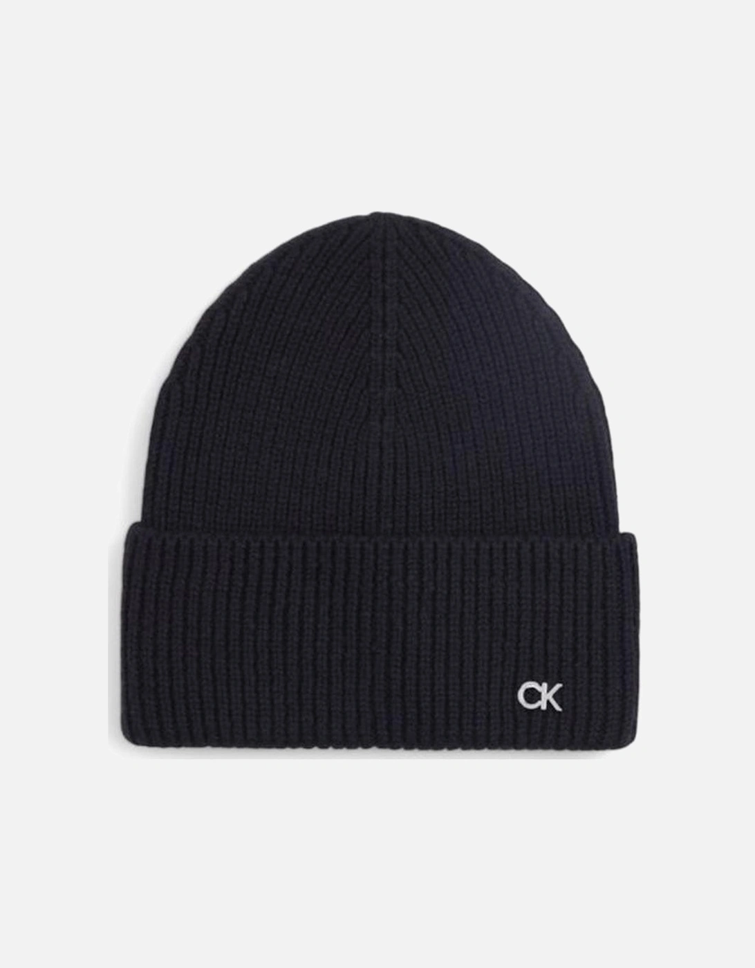 Chunky Ribbed Wool Cashmere Beanie Women - Black Hats, 4 of 3