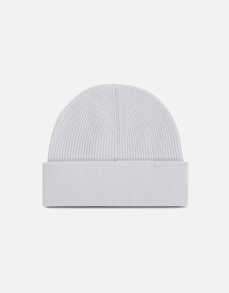 Chunky Open Rib Cashmere Beanie Women - Gray Hats