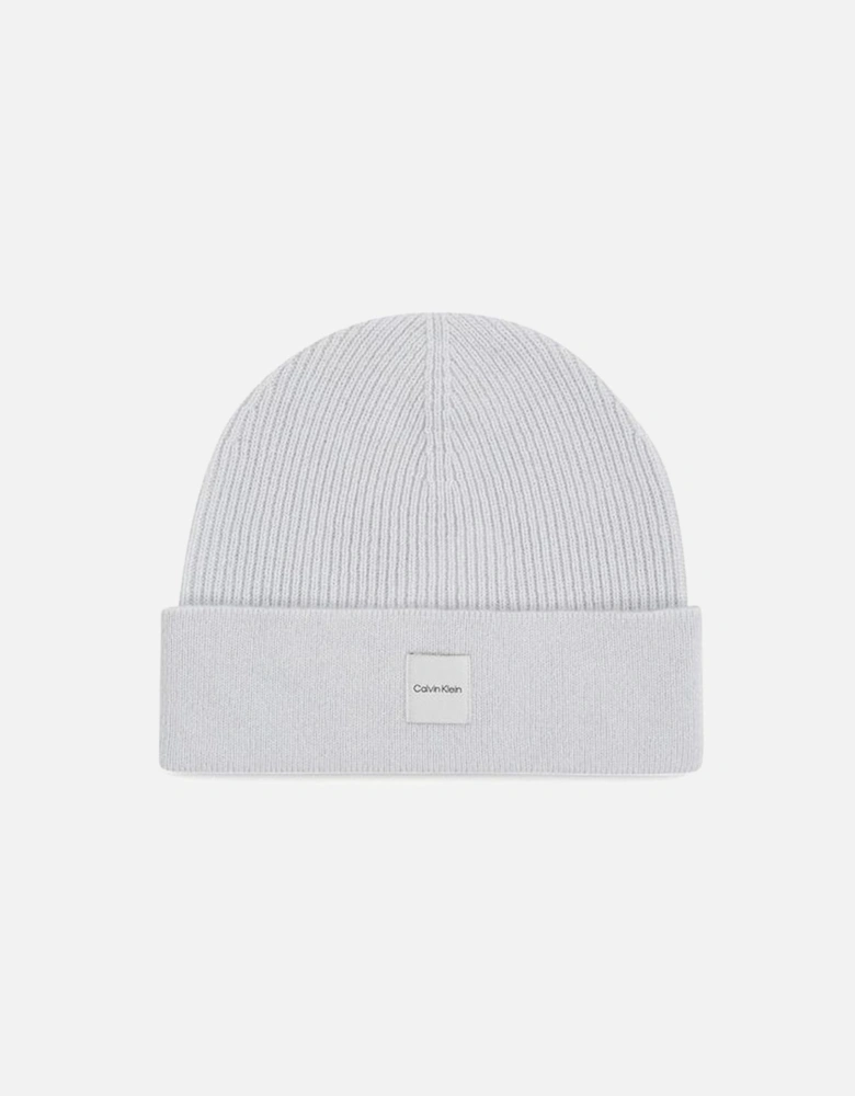 Chunky Open Rib Cashmere Beanie Women - Gray Hats