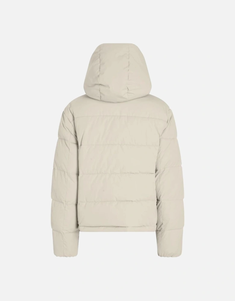 Recycled Polyester Blend Jacket Women - Beige Jackets