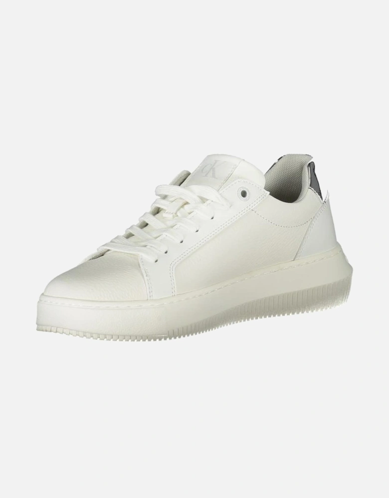 Sporty Elegance Sneakers with Silver Accents Women - White