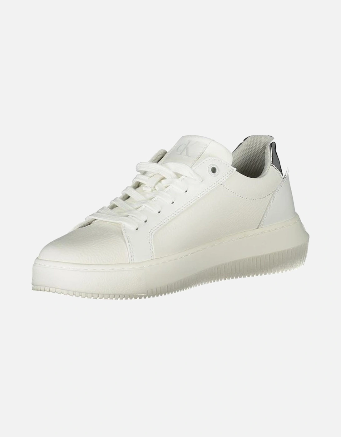 Sporty Elegance Sneakers with Silver Accents Women - White