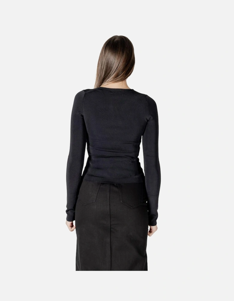 Cut-Out Detail Long Sleeve Top Women - Black T-Shirts