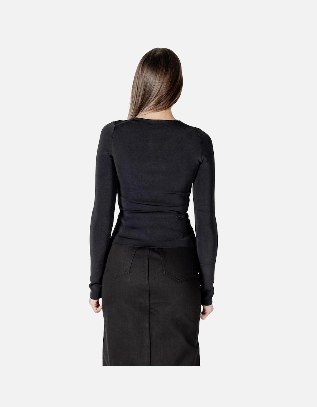 Cut-Out Detail Long Sleeve Top Women - Black T-Shirts