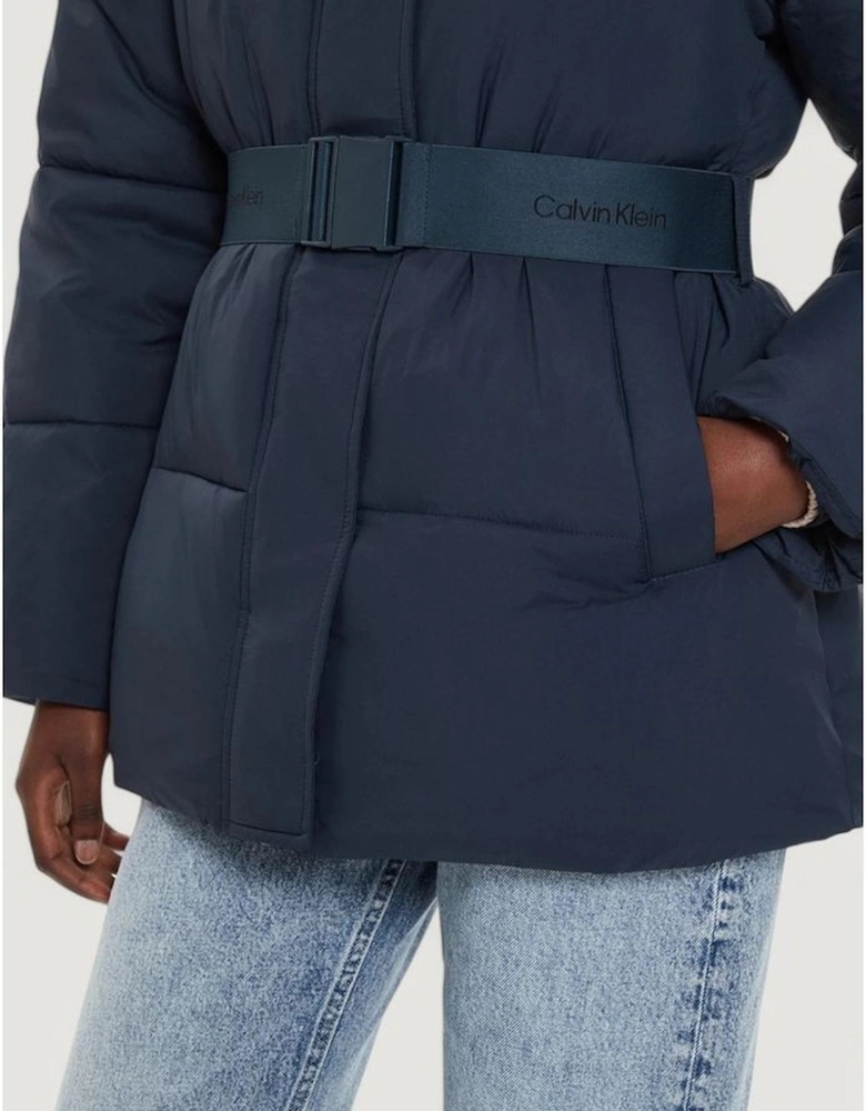 Nylon-Polyamide Blend Jacket Women - Blue Jackets