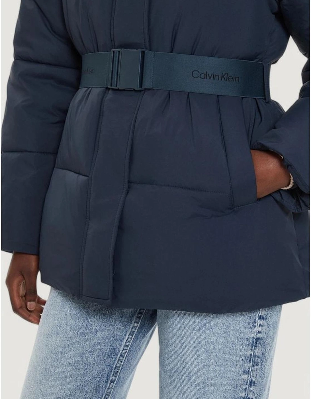 Nylon-Polyamide Blend Jacket Women - Blue Jackets