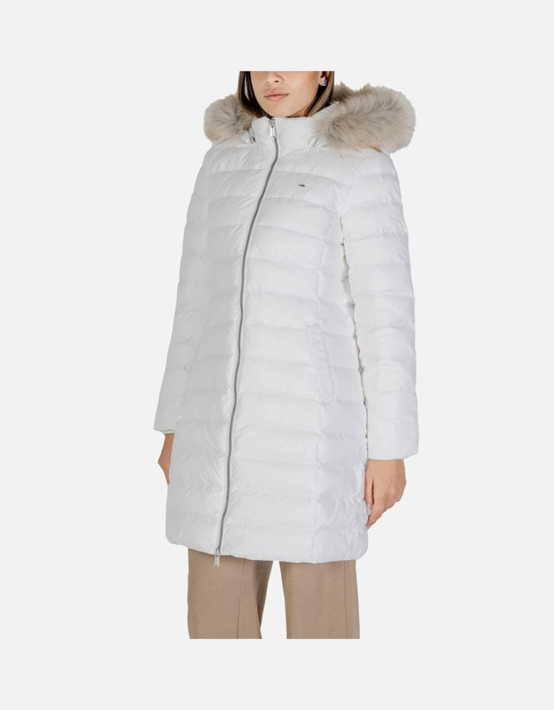 Recycled Polyester Puffer Jacket Women - White Jackets