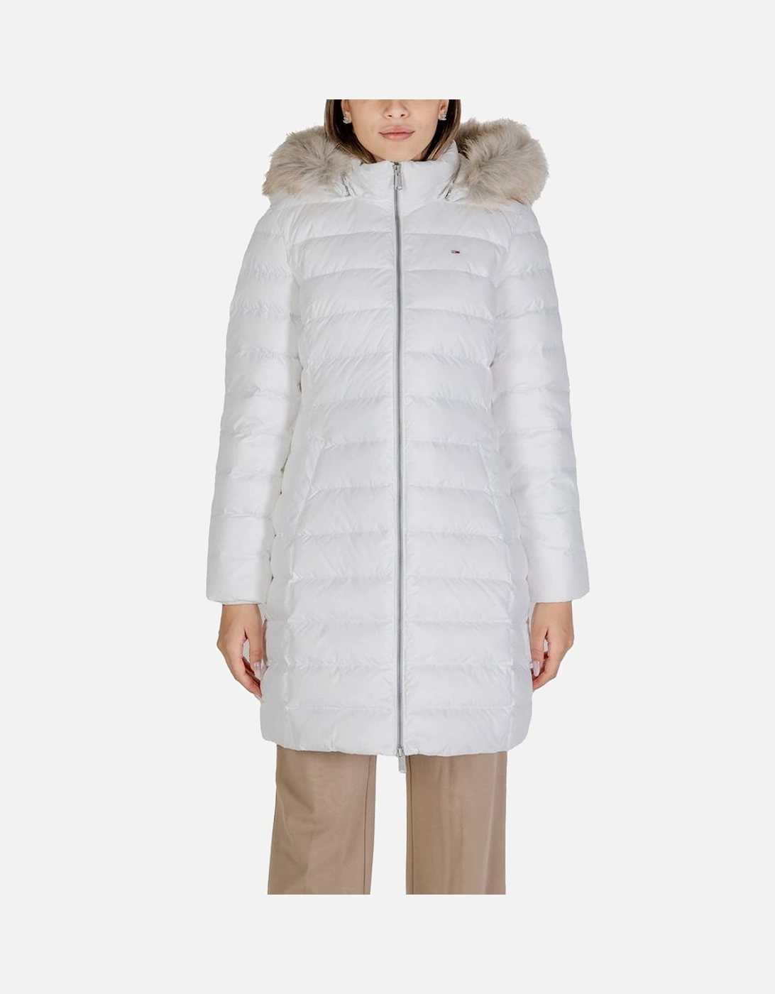 Recycled Polyester Puffer Jacket Women - White Jackets, 6 of 5
