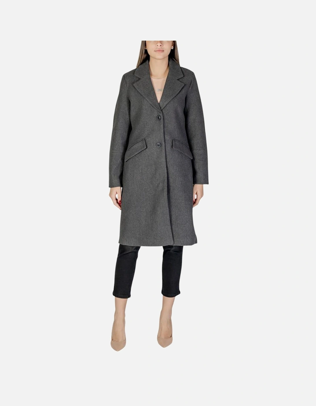 Teddy Coat with Recycled Polyester Blend Women - Gray Jackets, 5 of 4