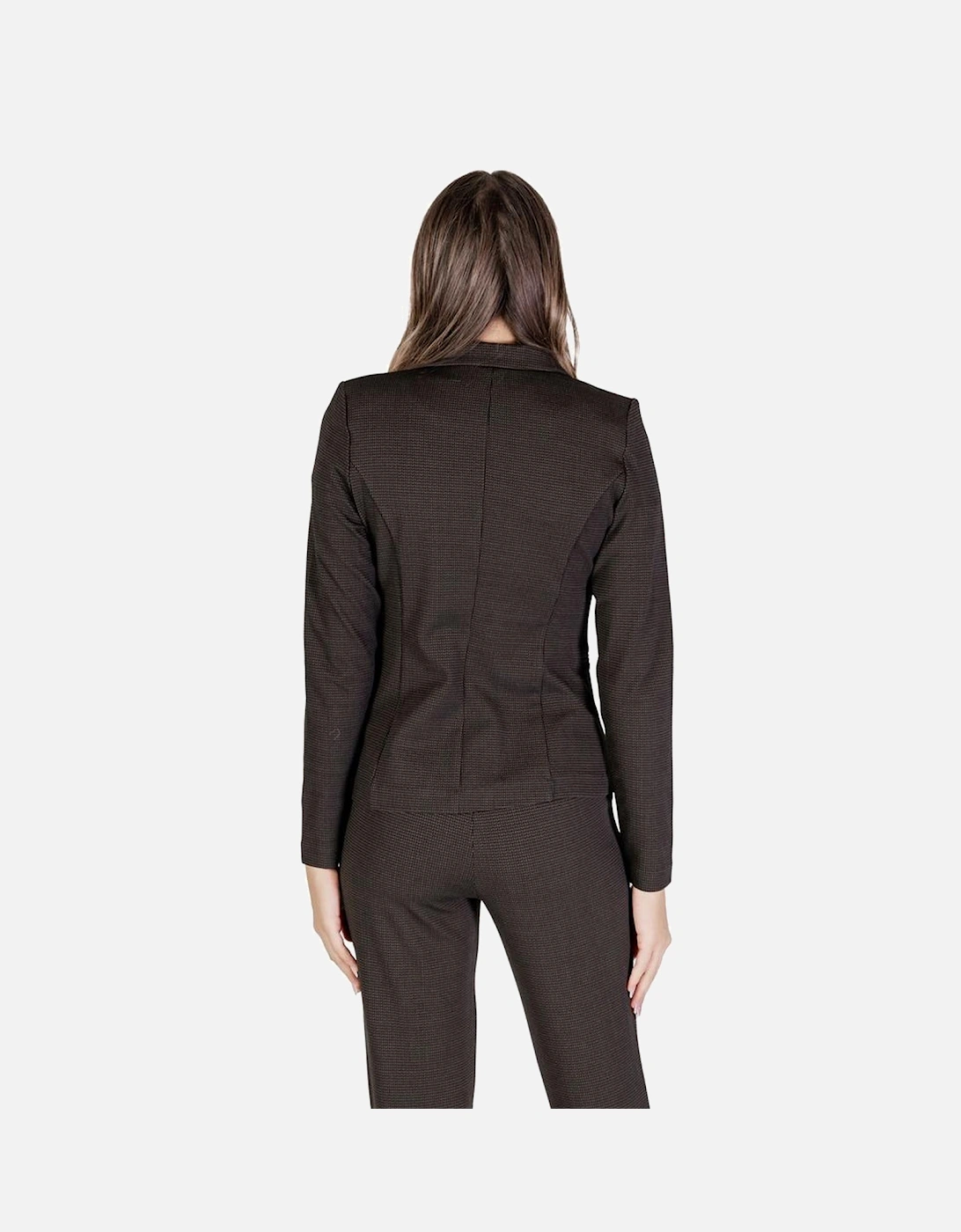 Tailored Single-Breasted Blazer Women - Brown Suits