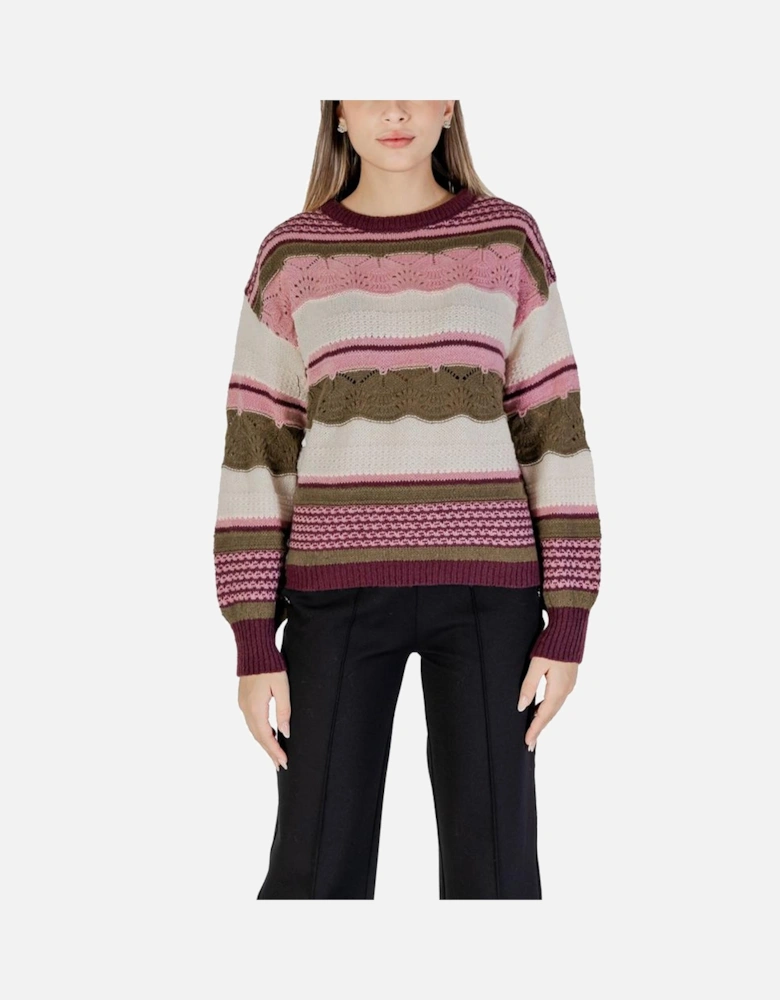 Recycled Polyester Knit Sweater Women - Multicolor