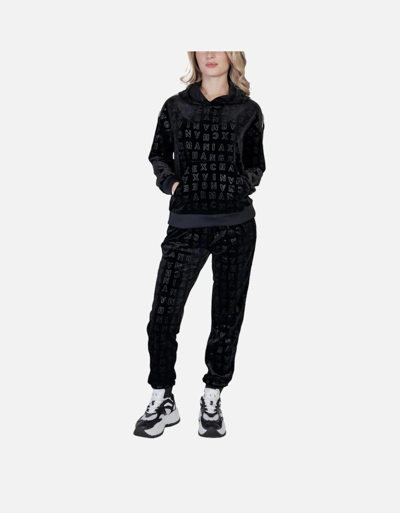 Comfortable Polyester Blend Sweatshirt Women - Black Sweaters