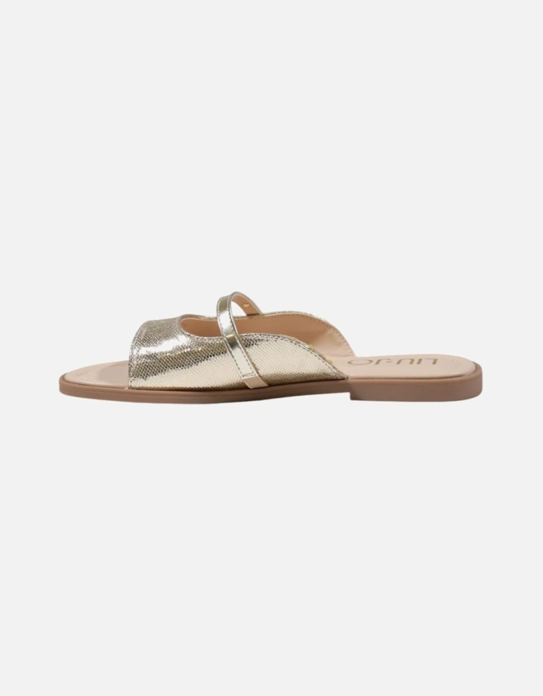 Polyurethane Slippers with Article Code 4A5735 EX037 Women - Gold