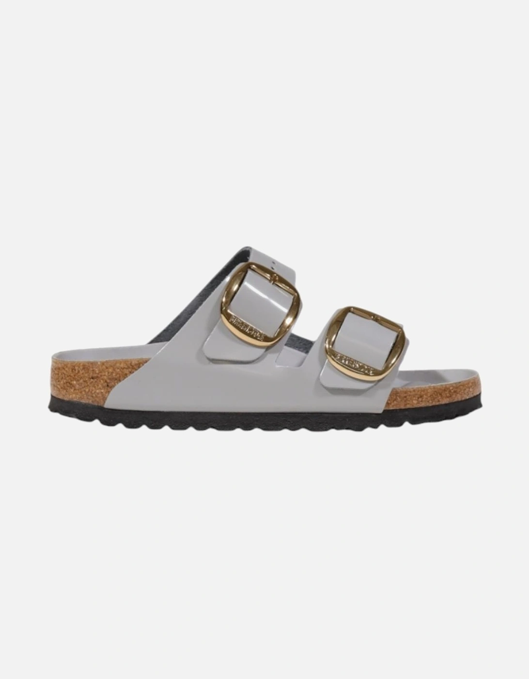 Leather Slippers with Comfort Footbed Women - Grey, 4 of 3