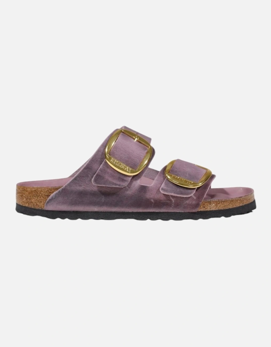 Plain Leather Sandals with Clip Fastening Women - Brown, 4 of 3