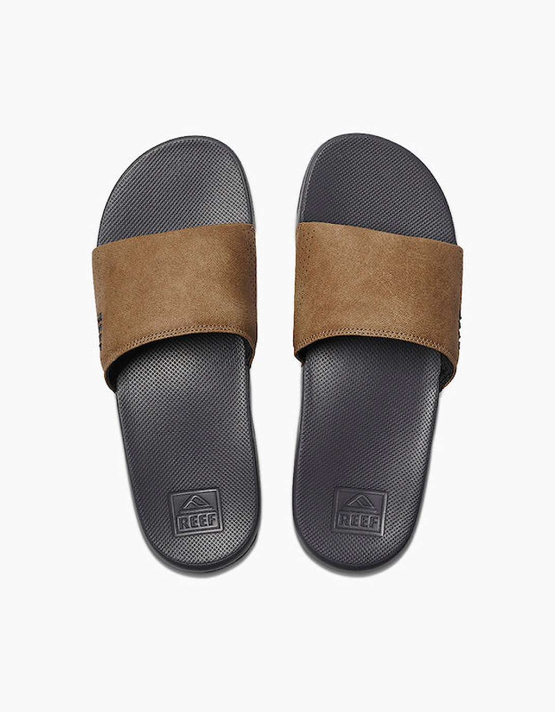 ONE SLIDE Mens Sliders Grey/Tan, 7 of 6