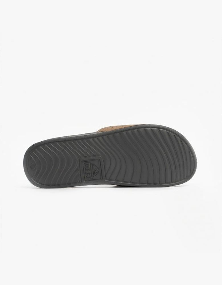 ONE SLIDE Mens Sliders Grey/Tan