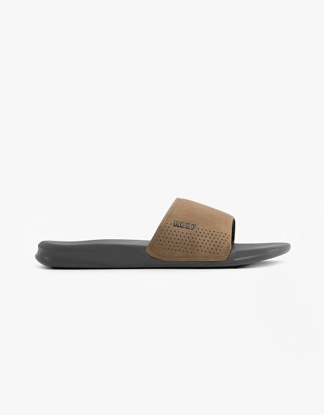 ONE SLIDE Mens Sliders Grey/Tan