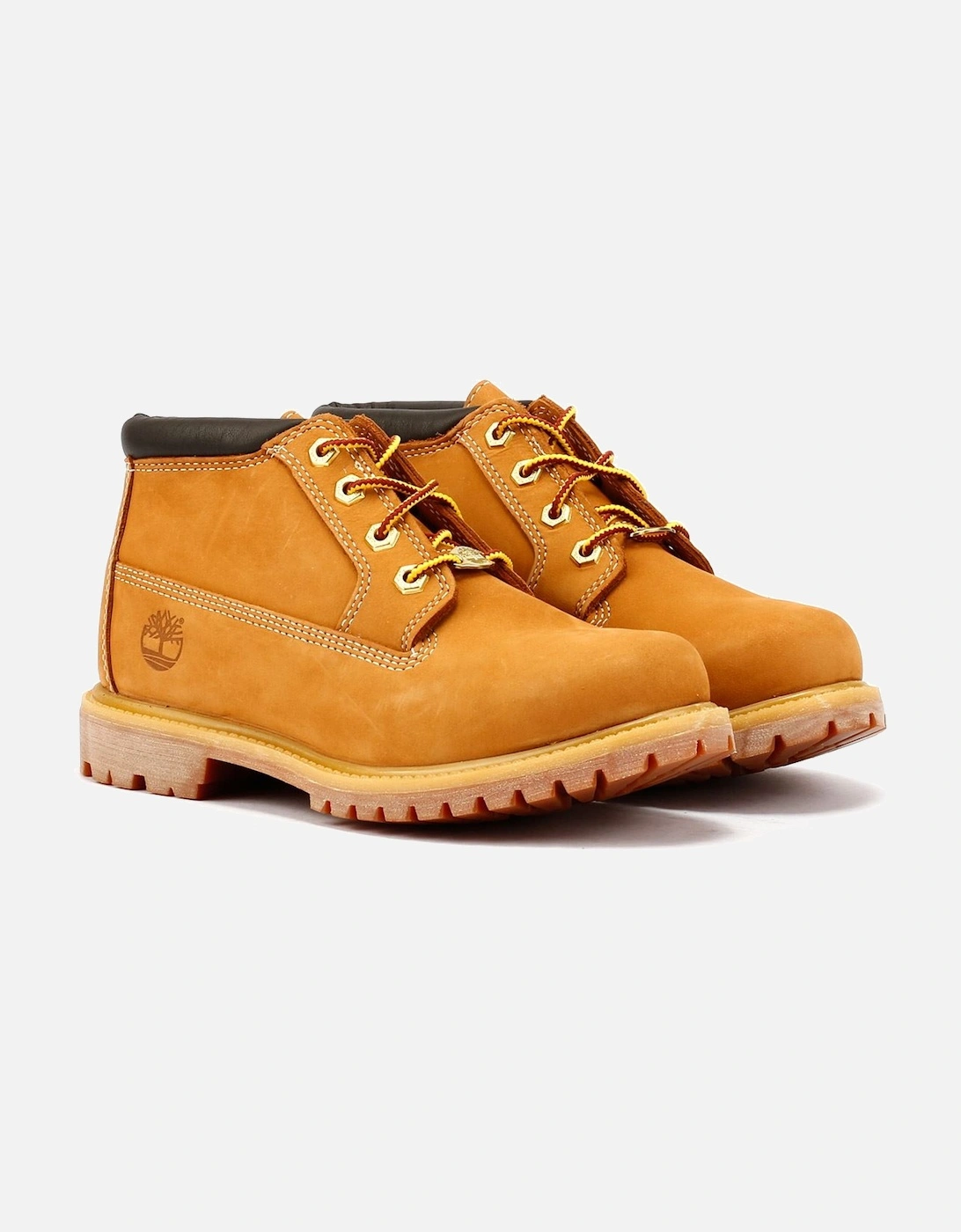 Nellie Mid Chukka Leather Women's Wheat Boots, 9 of 8