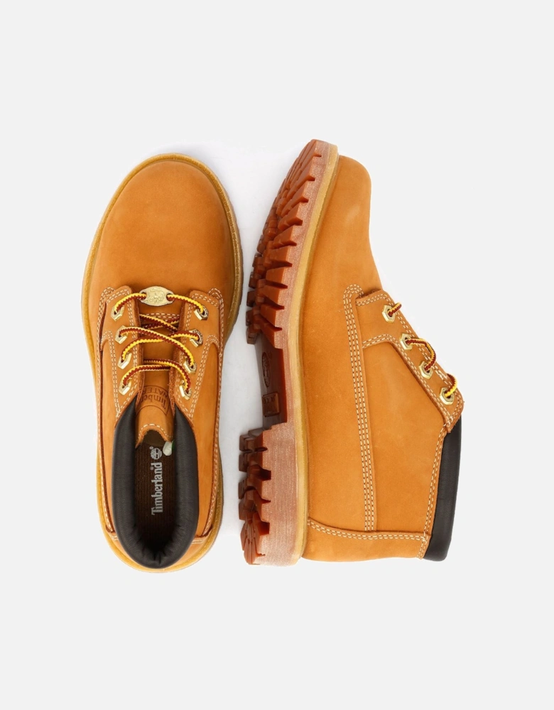 Nellie Mid Chukka Leather Women's Wheat Boots