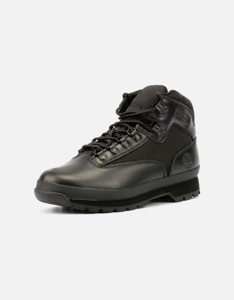 Euro Hiker Workwear I Blackout Leather Men's Black Boots