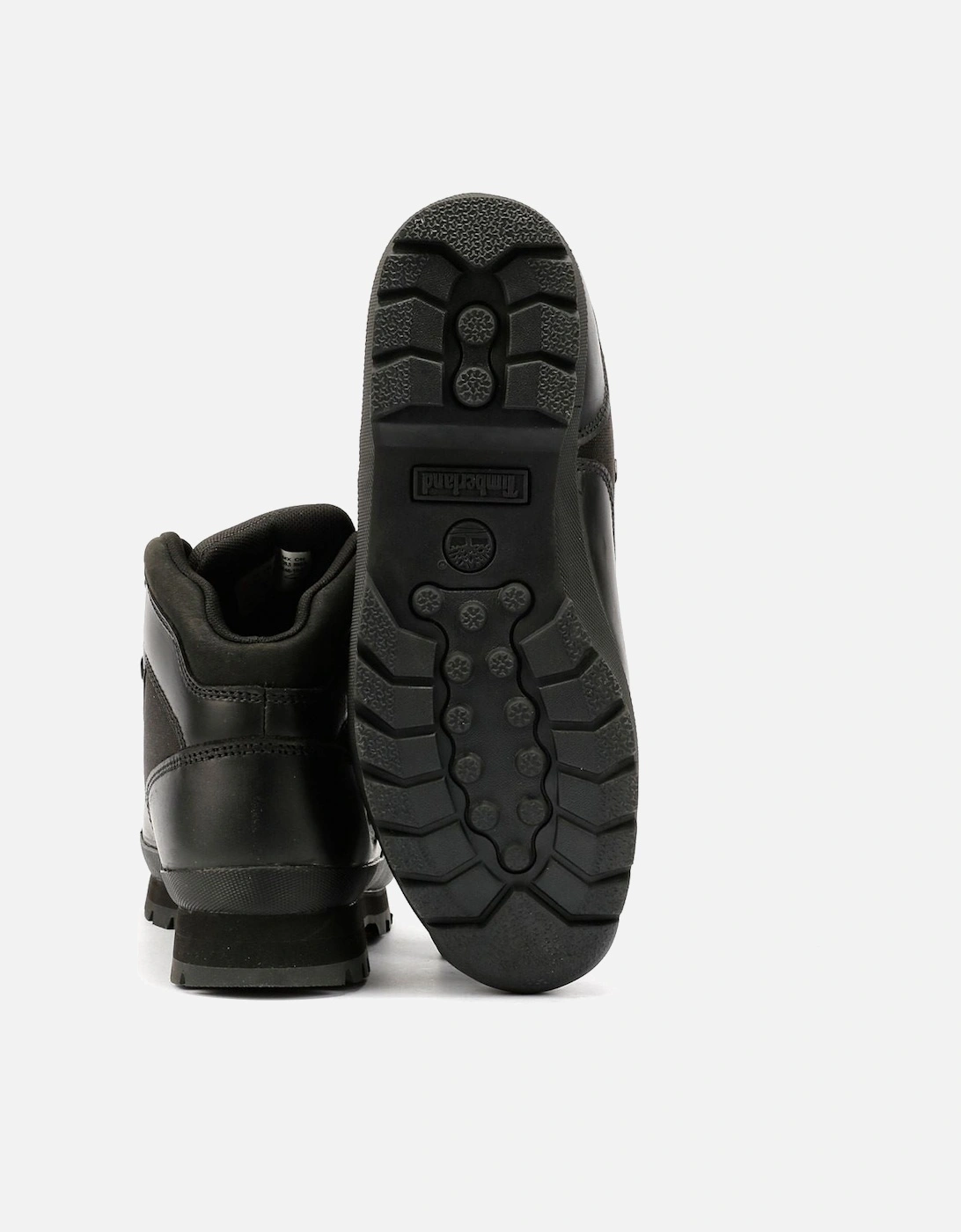 Euro Hiker Workwear I Blackout Leather Men's Black Boots