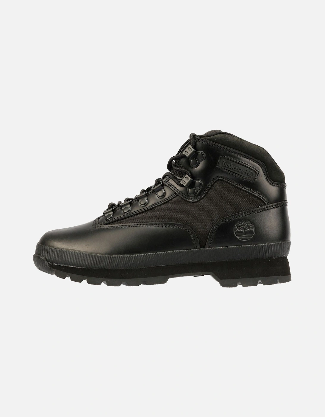 Euro Hiker Workwear I Blackout Leather Men's Black Boots