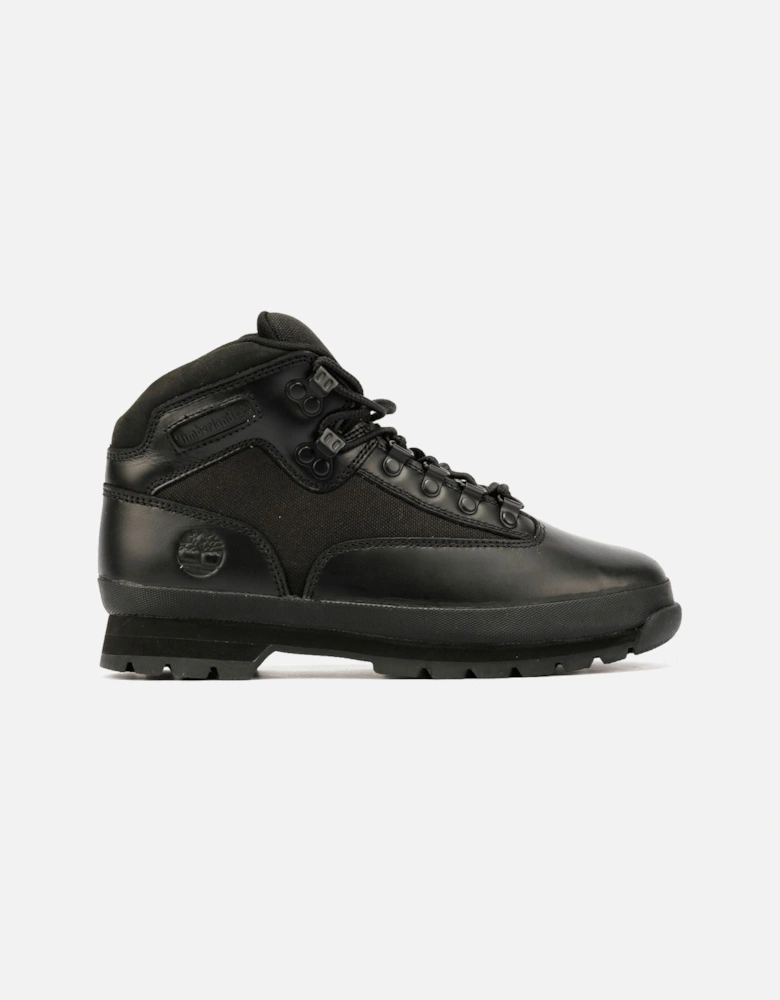 Euro Hiker Workwear I Blackout Leather Men's Black Boots