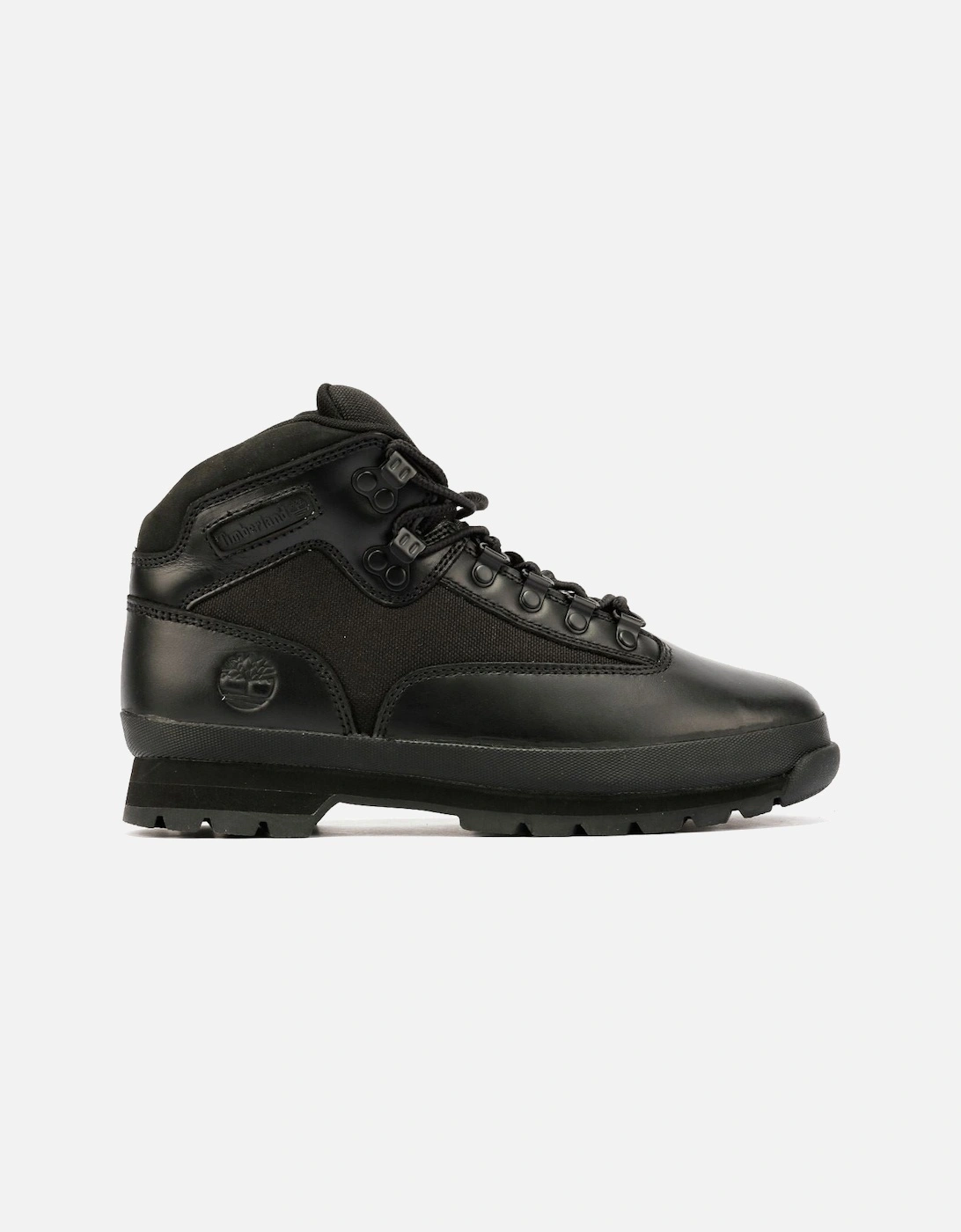 Euro Hiker Workwear I Blackout Leather Men's Black Boots