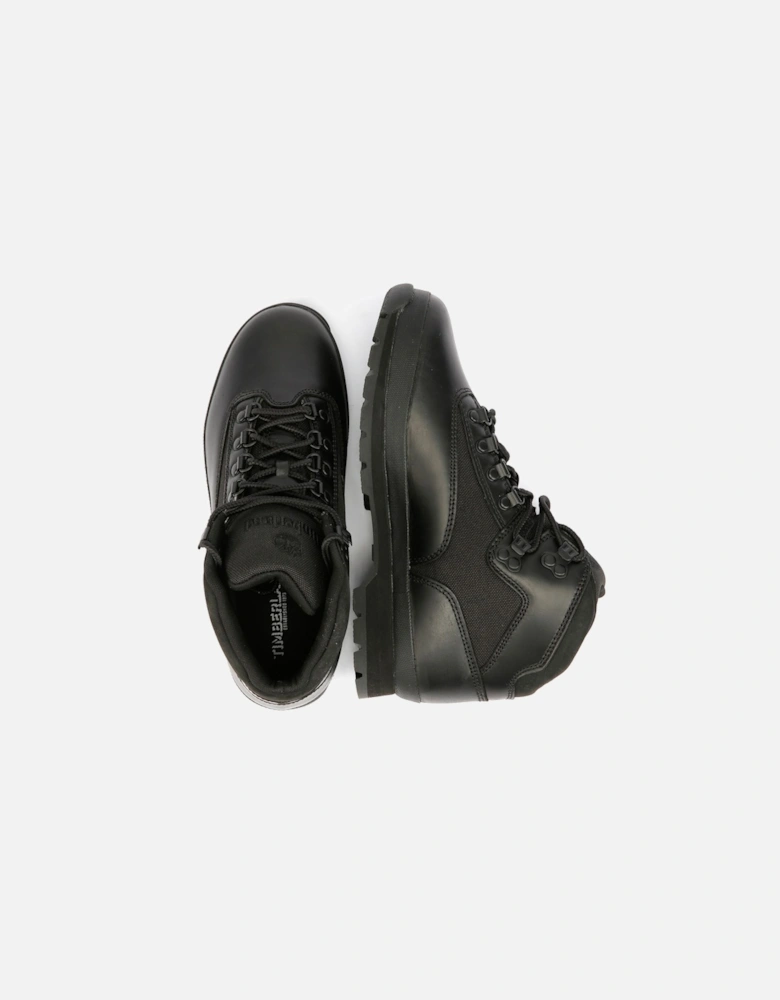 Euro Hiker Workwear I Blackout Leather Men's Black Boots