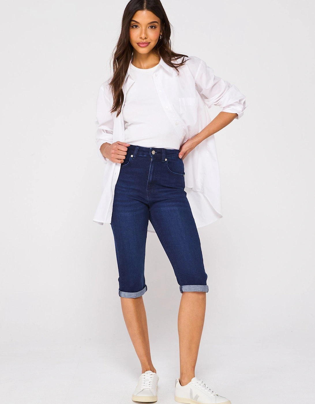 Sydney Denim Shorts - Dark Wash
